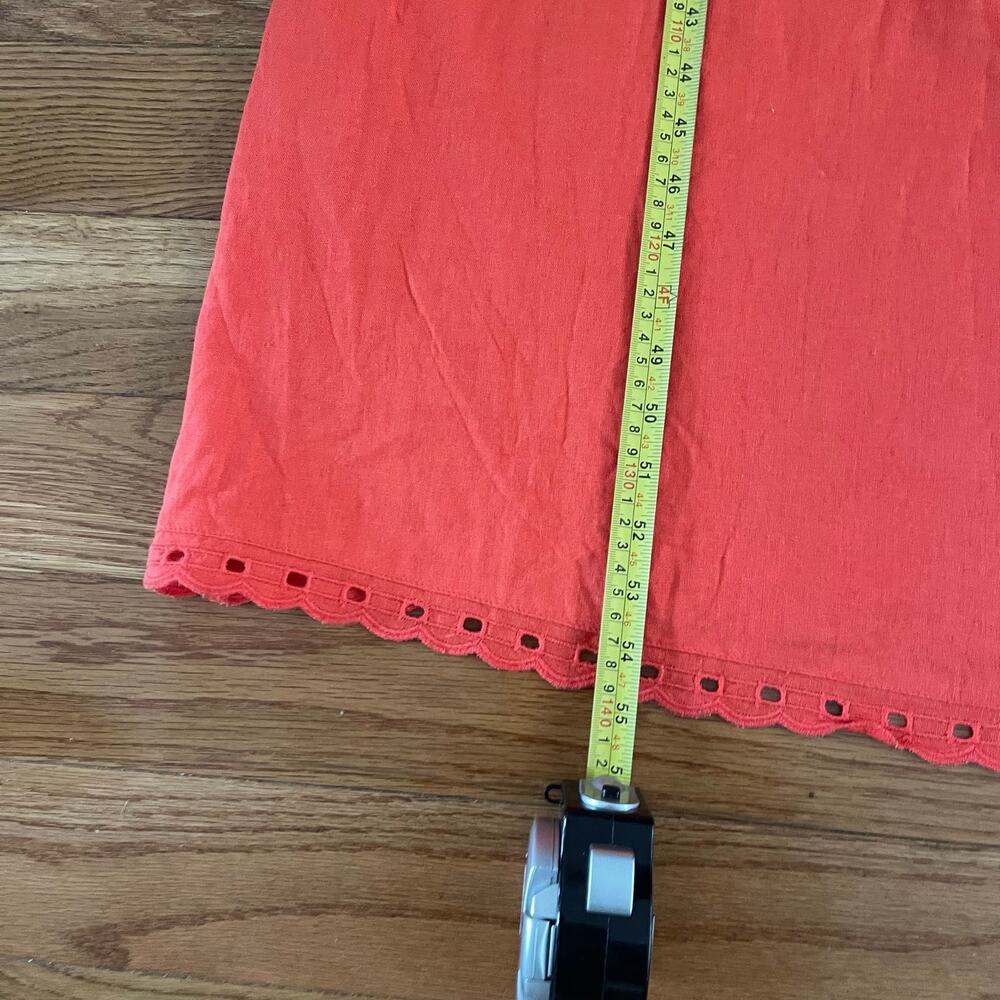 Old Navy Linen Blend Slip Dress Womens XXL Tall Warm Sunset Orange Summer Casual - Picture 11 of 11